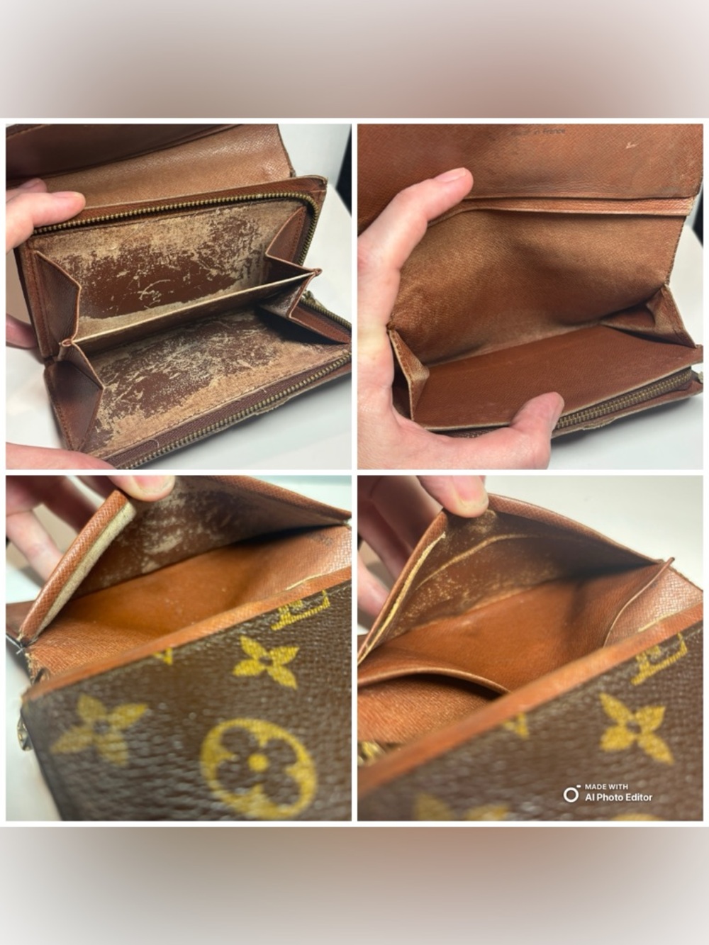 Louis Vuitton Vintage Monogram Tresor Wallet on Chain WOC Made in France RA0913 - Picture 7 of 11